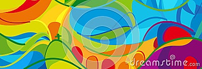 Olympics Game Rio 2016 abstract colorful background sports kids camp wallpaper sign brochure cover invitation Vector Illustration