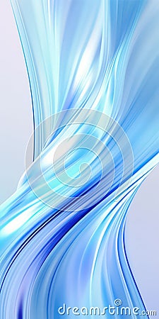Abstract background with swirling waves by Generative AI Stock Photo