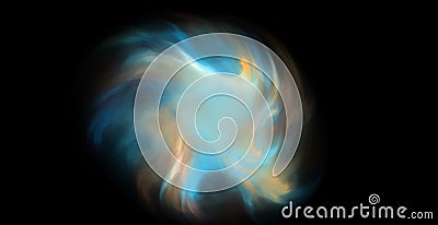 Abstract background with swirls and high-quality resolution fractal patterns on black Stock Photo