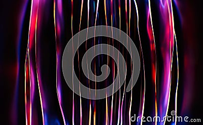 Abstract background, technology concept, glass circles with colorful pink emitter Stock Photo