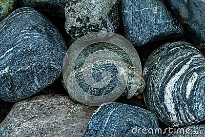 Abstract background texture of multicolored beautiful stones. Stock Photo