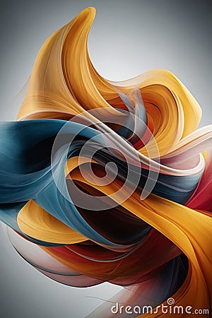 Abstract background on the theme of sports. Active stripes creating the dynamics of a complementary warm-cold color. Stock Photo