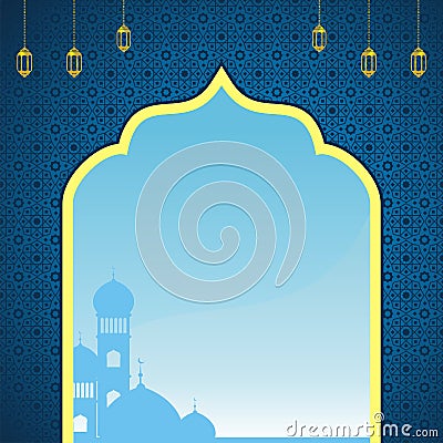 Abstract Background with Traditional Arabic Ornament. Islamic Background Stock Photo