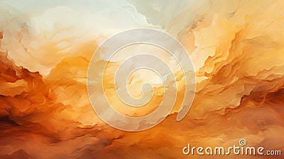 Trendy color of the year 2024, Rooibos Tea ,watercolor , AI generated Stock Photo