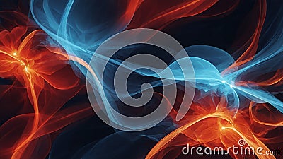 abstract background using electric blues and fiery reds 2 Stock Photo