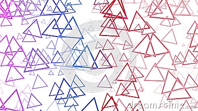 Abstract background with various multicolored triangles. Big and small. Stock Photo