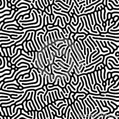 Abstract background of vector organic irregular lines and dots pattern Vector Illustration