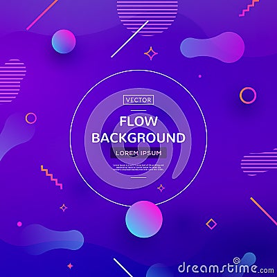 Abstract background vector wave dynamic texture graphic modern flow background Vector Illustration