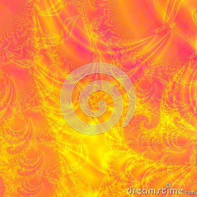 Abstract Background or Wallpaper fiery bright orange and yellow Stock Photo