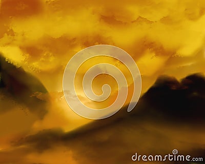 Abstract background with warm twilight shades Stock Photo