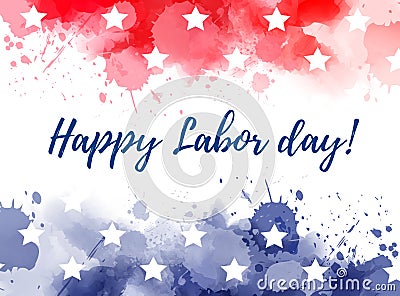 USA Happy Labor day Vector Illustration