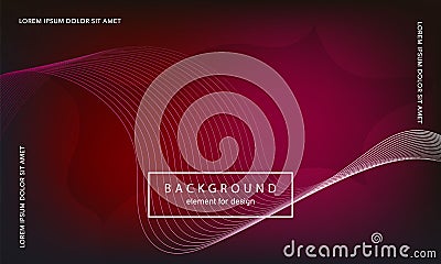 Abstract background. Wave element for design poster. Digital frequency track equalizer. Stylized line art. Colorful shiny wave Vector Illustration
