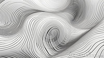 Abstract background with wave lines. Dynamic abstract vector design Stock Photo