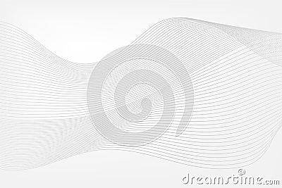 Abstract background. Wave pattern. Gray vector band lines for web design Vector Illustration