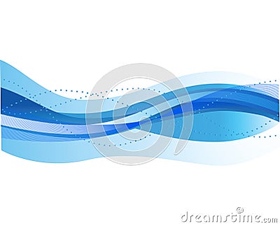 Abstract background with waves Vector Illustration