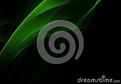 Abstract background waves. Black and lime green abstract background for wallpaper or business card Stock Photo