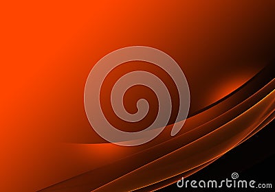 Abstract background waves. Black and orange red abstract background for wallpaper oder business card Stock Photo