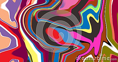 Abstract background with waves | Colorful abstract waving texture over 4k resolution. Stock Photo