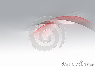 Abstract background waves. White, grey and red abstract background Stock Photo