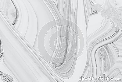 Abstract background, white and black mineral oil paint on water Stock Photo