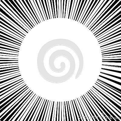 Abstract background white circle surrounded by lines Vector Illustration