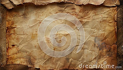 Abstract background of worn, burned and torn vintage antique paper Stock Photo