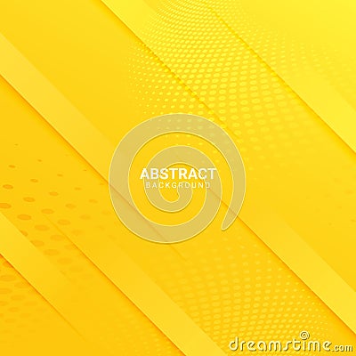 abstract background with yellow halftones Vector Illustration