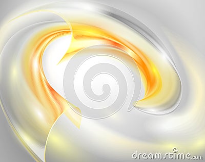 Abstract background with yellow swirl Vector Illustration