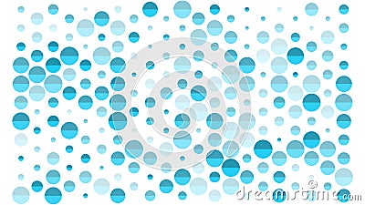 Abstract backgrounds with blue circles random size and transparency Vector Illustration