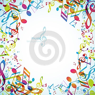 Abstract backgrounds with colorful tunes. Vector Illustration