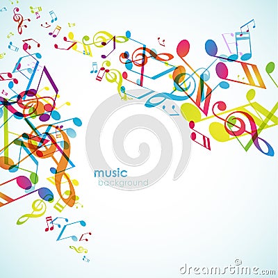 Abstract backgrounds with colorful tunes. Vector Illustration