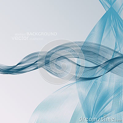 Abstract backgrounds with colorful wavy lines. Elegant wave design. Vector technology. Stock Photo