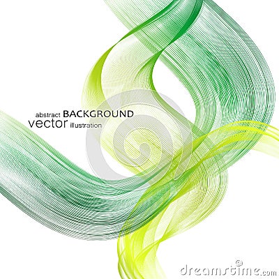 Abstract backgrounds with colorful wavy lines. Elegant wave design. Vector technology. Stock Photo