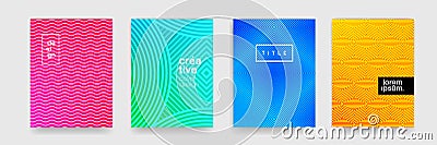 Abstract backgrounds, geometric shape texture patterns. Vector modern trend color gradient, wave line pattern background Vector Illustration