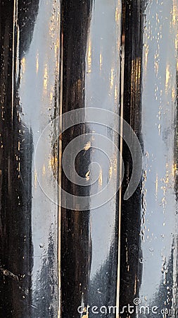 Abstract Bamboo Texture with Black Stratch Stock Photo
