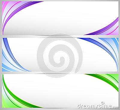 Abstract banner set Vector Illustration