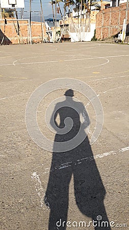 Abstract basketball figure Stock Photo