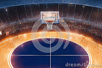 Abstract basketball hall Stock Photo
