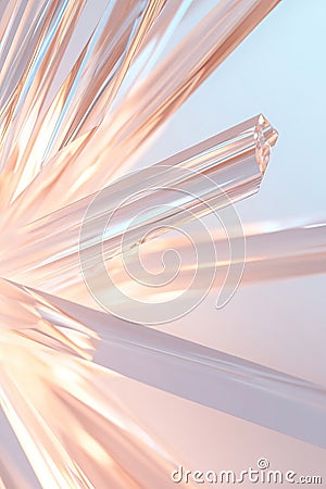 Abstract beams of light expand from a central point, creating a visual representation of collective strength and unity Stock Photo