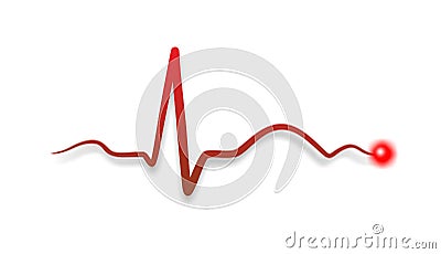 Abstract beat of a heart Stock Photo