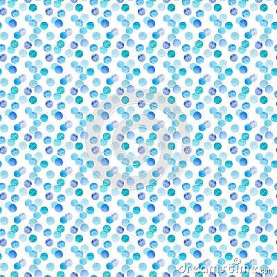 Abstract beautiful artistic tender wonderful transparent bright blue, navy, aquamarine circles pattern watercolor hand sketch Stock Photo