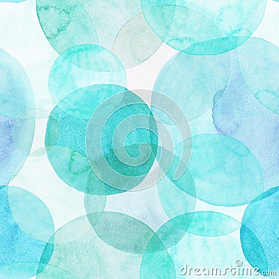 Abstract beautiful artistic tender wonderful transparent bright colorful circles different shapes pattern watercolor hand illustra Cartoon Illustration