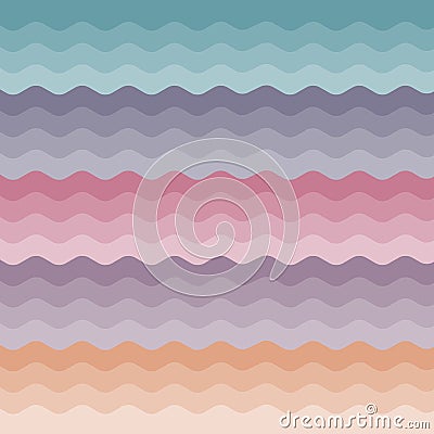 Abstract beautiful multi color wave background vector illustration Vector Illustration