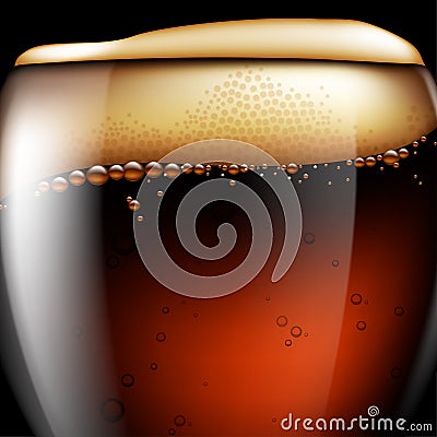 Abstract beer background. Highly realistic illustration with the Vector Illustration