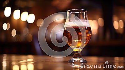 Abstract Beer Background. Illustration AI Generative Stock Photo