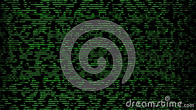 Abstract big data visualization. Green flow of data as numbers strings. Information code representation. Cryptographic analysis. Stock Photo