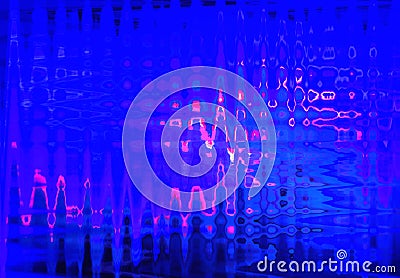 Abstract binary code background, abstract ultra blue background Stock Photo