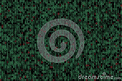 Abstract binary code background Vector Illustration
