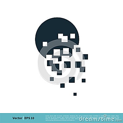 Abstract Binary Icon Vector Logo Template Illustration Design. Vector EPS 10 Vector Illustration