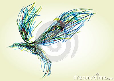 Abstract bird Stock Photo